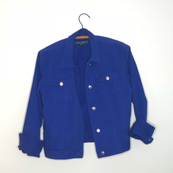 Ralph Lauren Jackets & Blazers - Vintage Retro Cobalt Blue Denim Jean Jacket